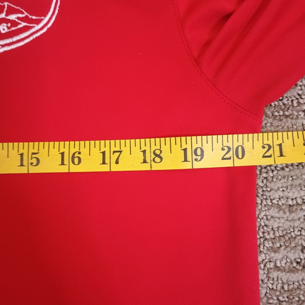 Clique Disc Golf Polo Shirt Men’s Medium Parma Color Block Red Black - Picture 7 of 10